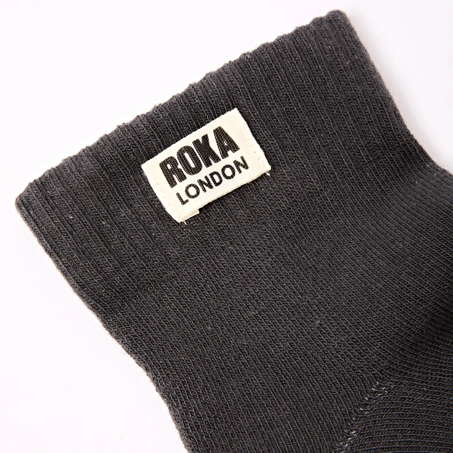 Roka London Wembley ankelstrømper Faded Black 40-48 bomuld