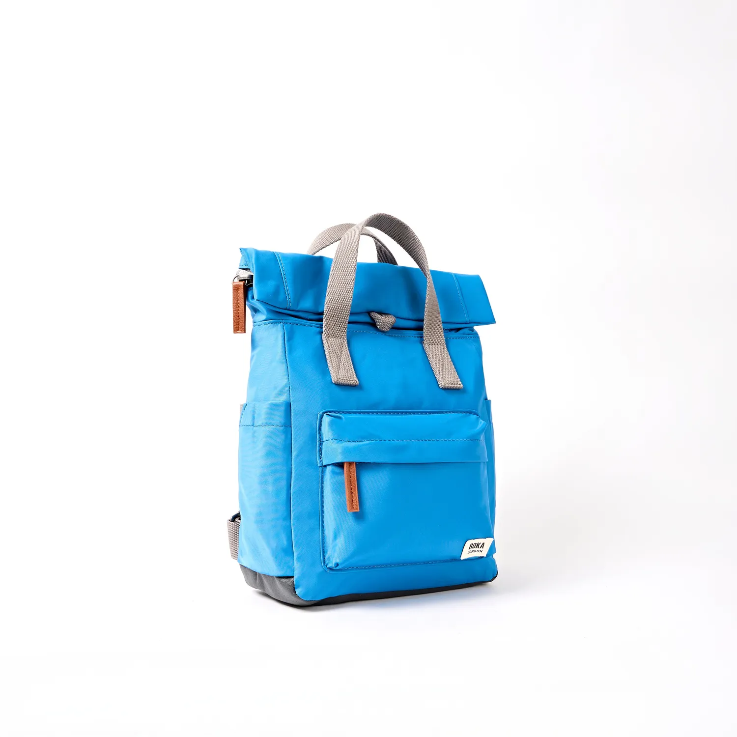 Roka London Canfield Roll Top rygsæk Medium blå
