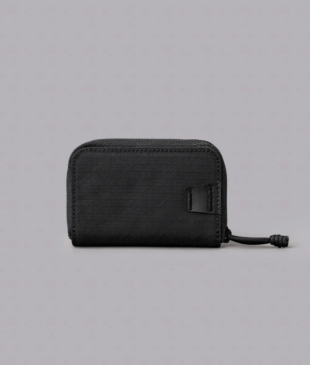 Alpaka Zip Coin Wallet pung sort lynlås