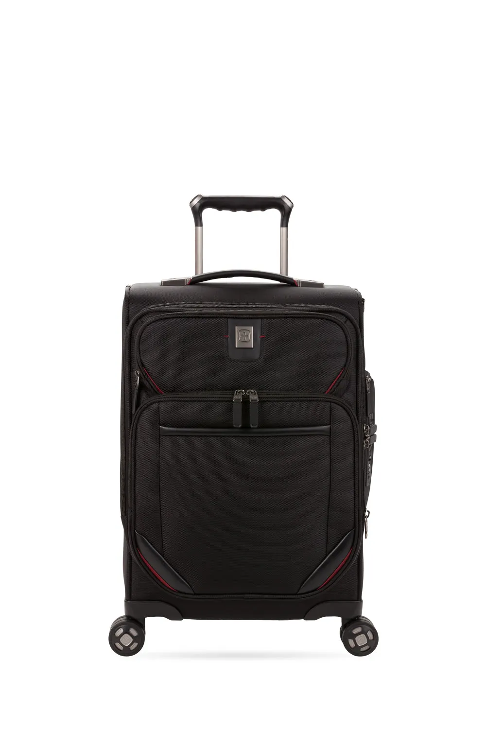 Swissgear 7878 Large Checked Spinner kuffert Sort USB
