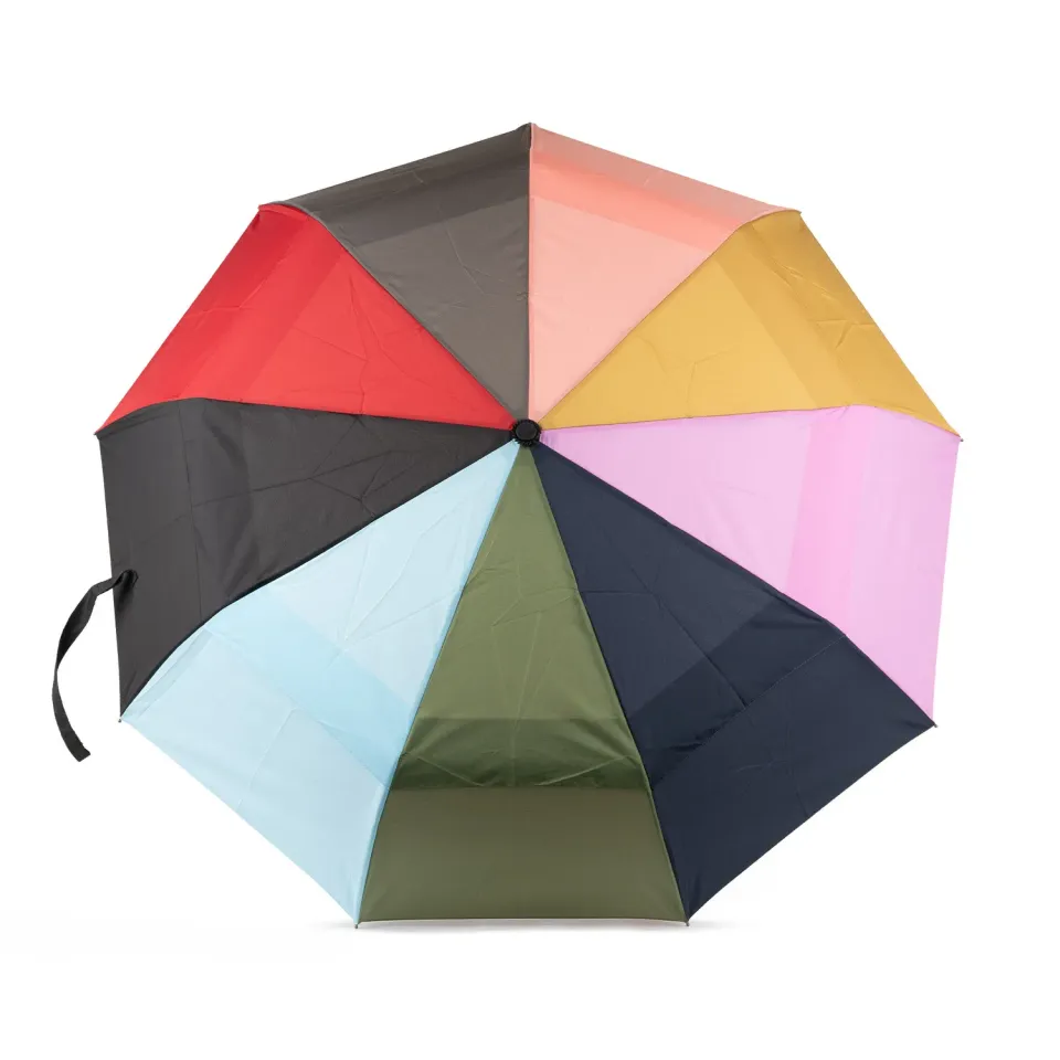 Roka London Waterloo paraply bright rainbow medium