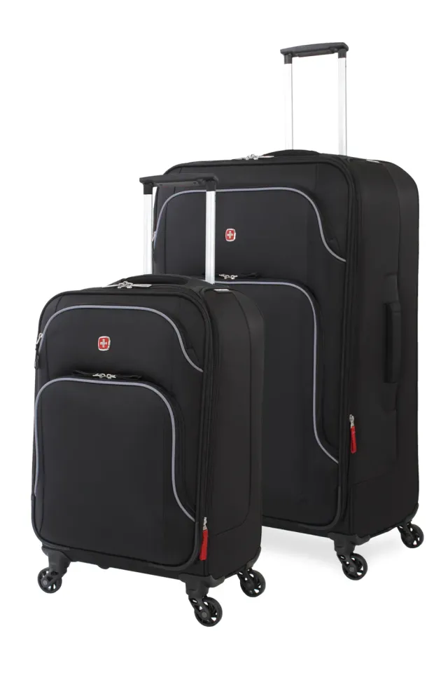Swissgear 6320 kuffertsæt 20"+28" sort/sølv spinner
