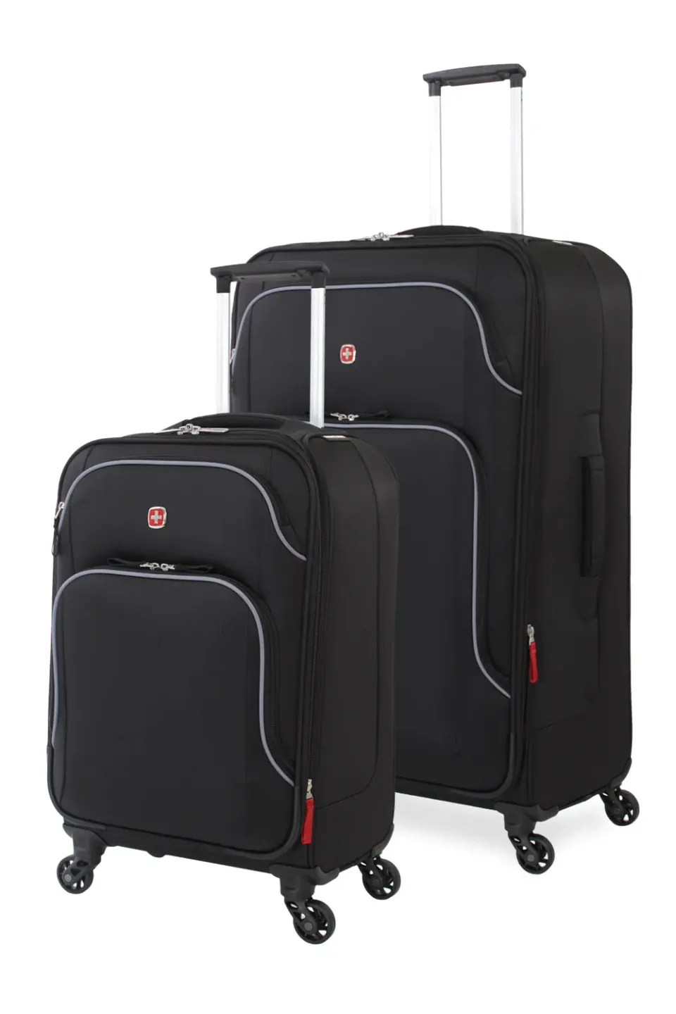 Swissgear 6320 kuffertsæt 20"+28" sort/sølv spinner