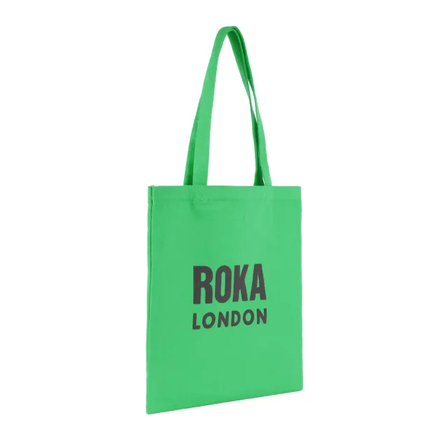 Roka London Notting Hill Amazon mulepose Small grøn canvas