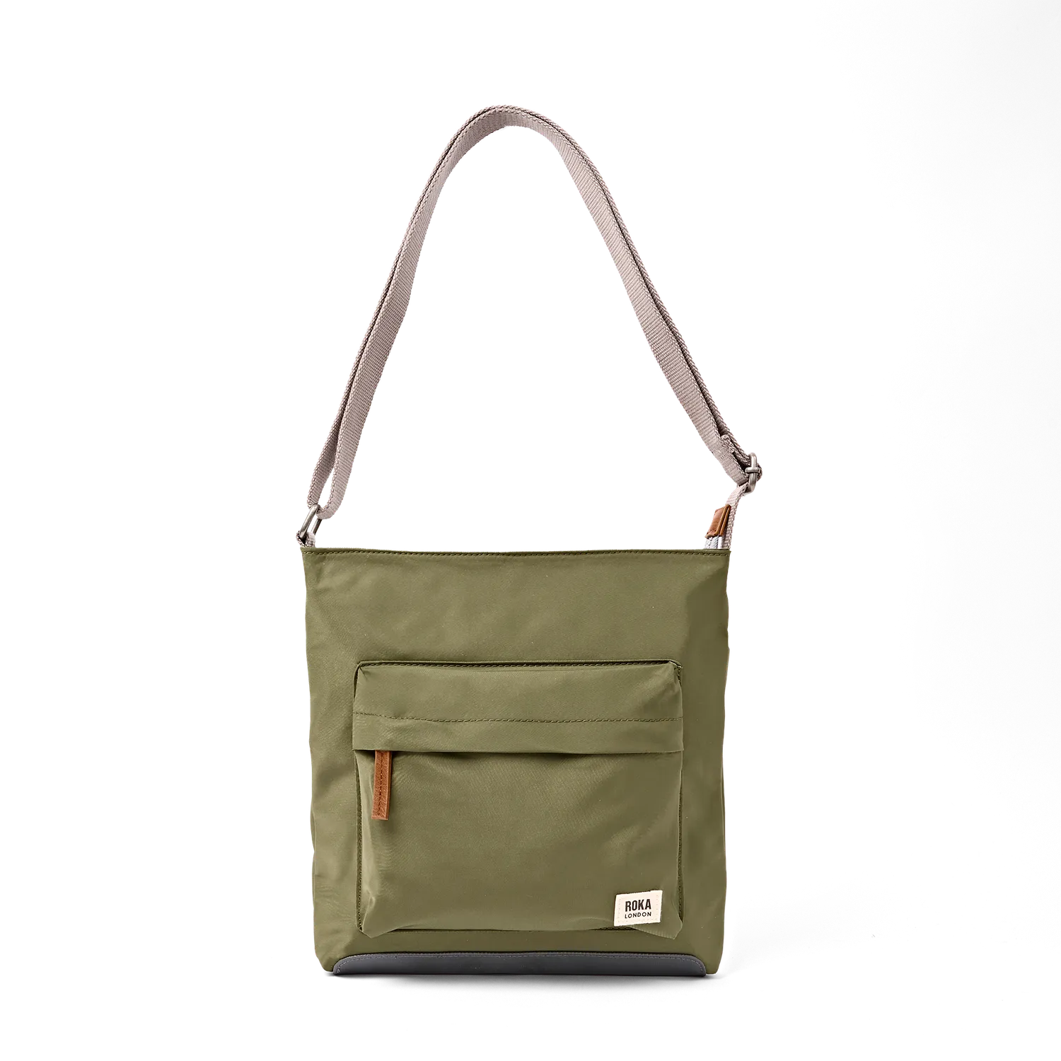 Roka Kennington crossbody taske Medium chive vejrbestandig