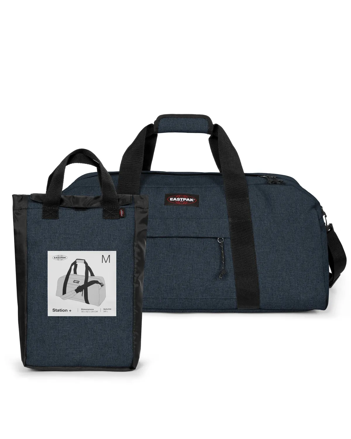 Eastpak Station + rejsetaske Triple Denim Medium 62 cm