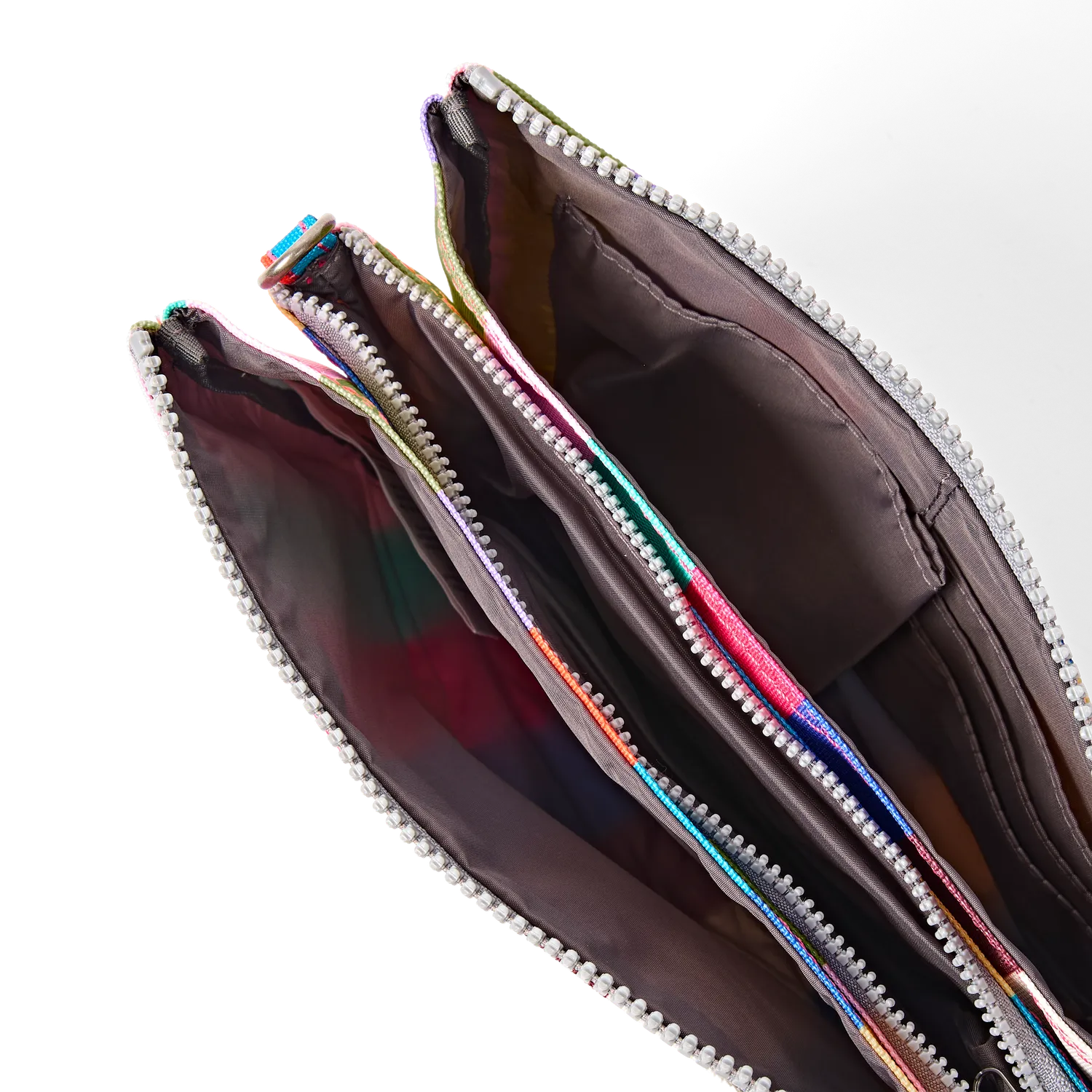 Roka London Carnaby crossbody taske XL Multi Stripe pungtaske