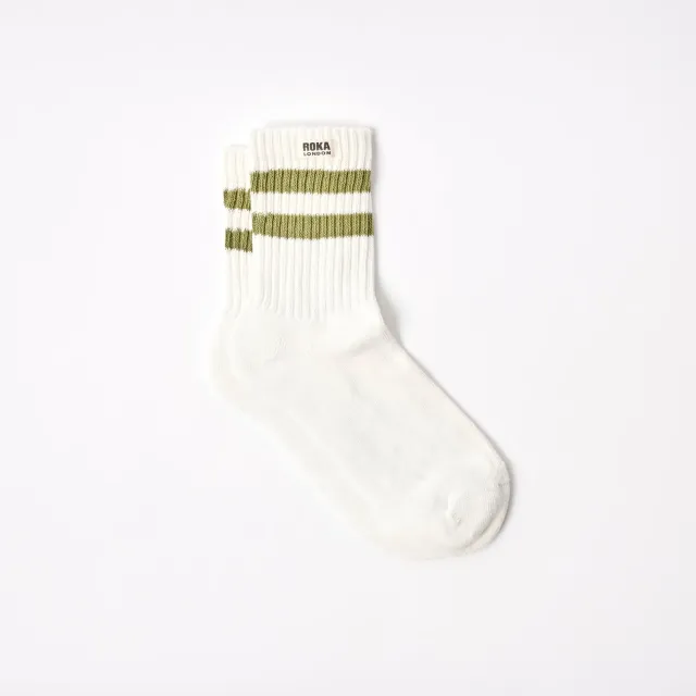 Roka London Windsor strømper Avocado UK 6-12 økologisk