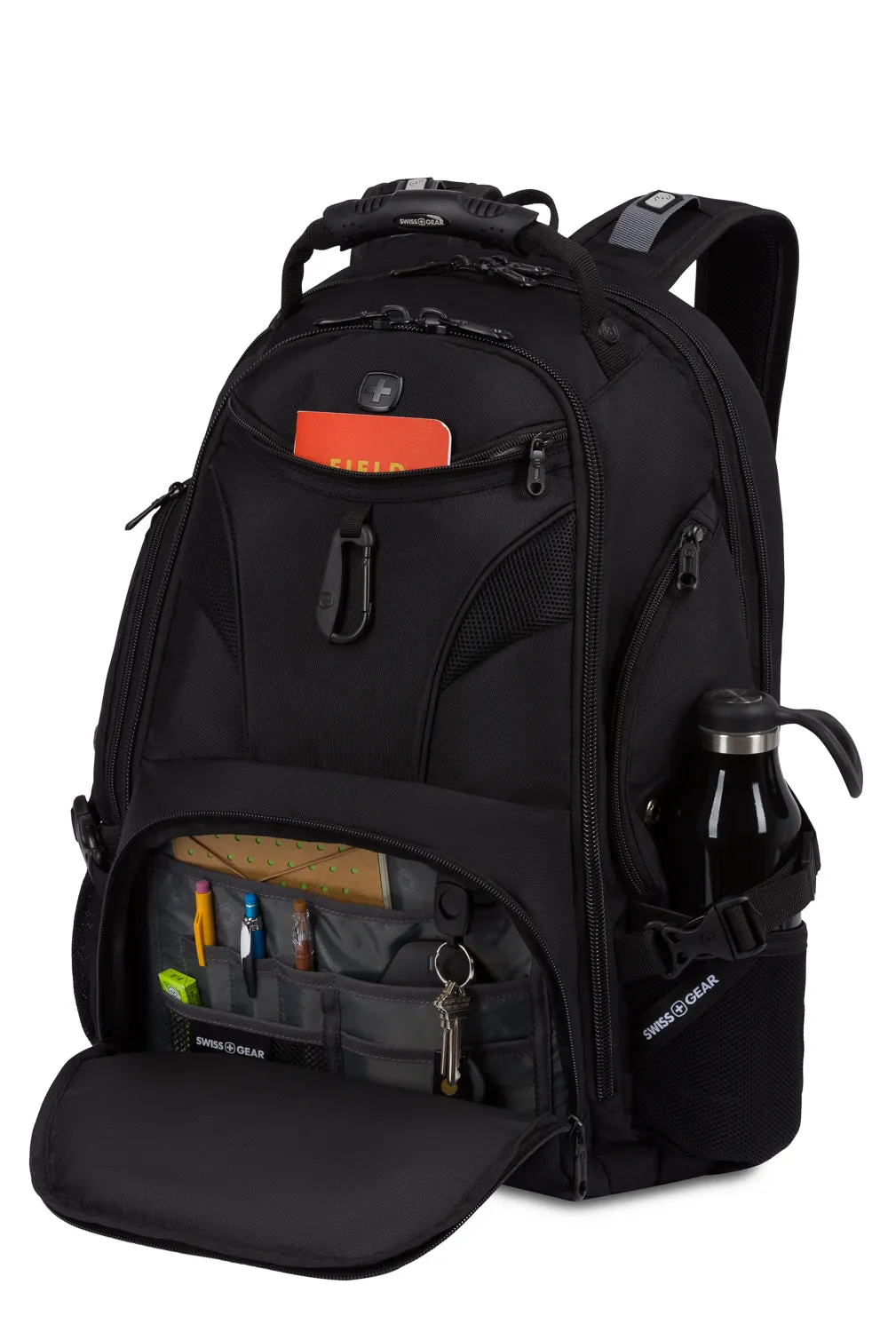 SwissGear 1900 Embroid ScanSmart rygsæk sort 17" laptop