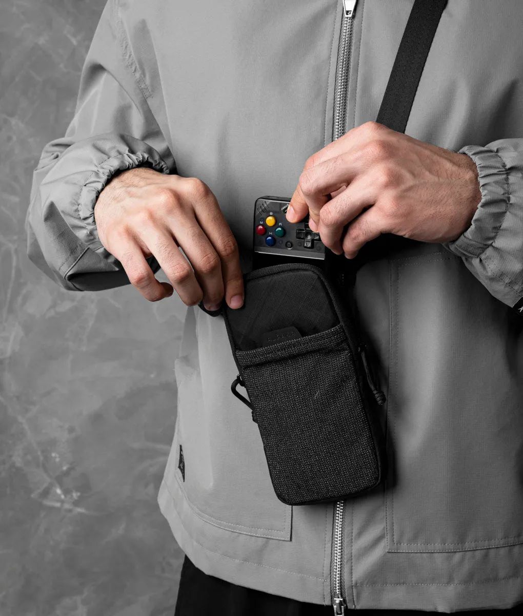 Alpaka Modular Shoulder Pocket Slim bæltetaske sort