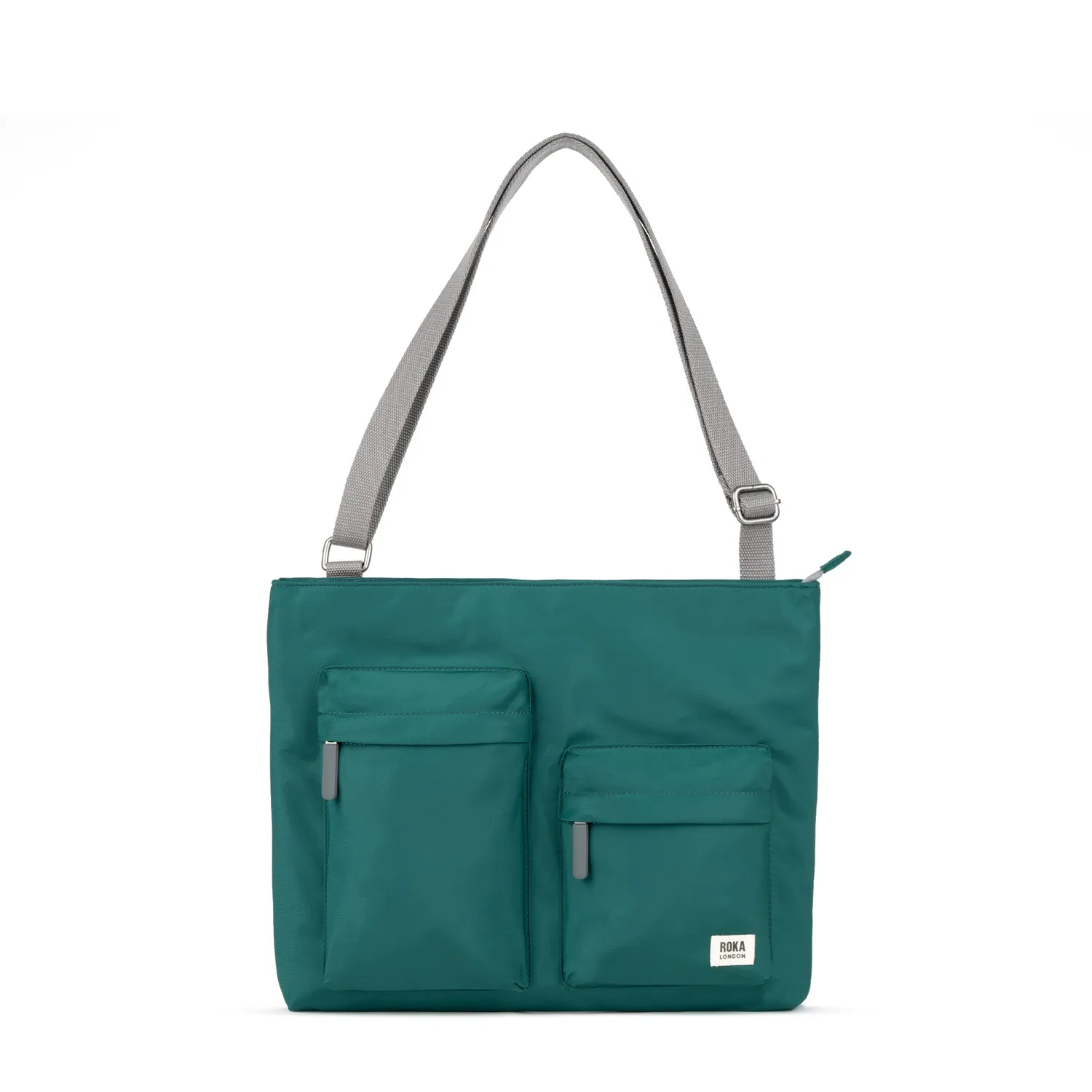 Roka London Moorgate messenger taske Teal laptop 15 tommer