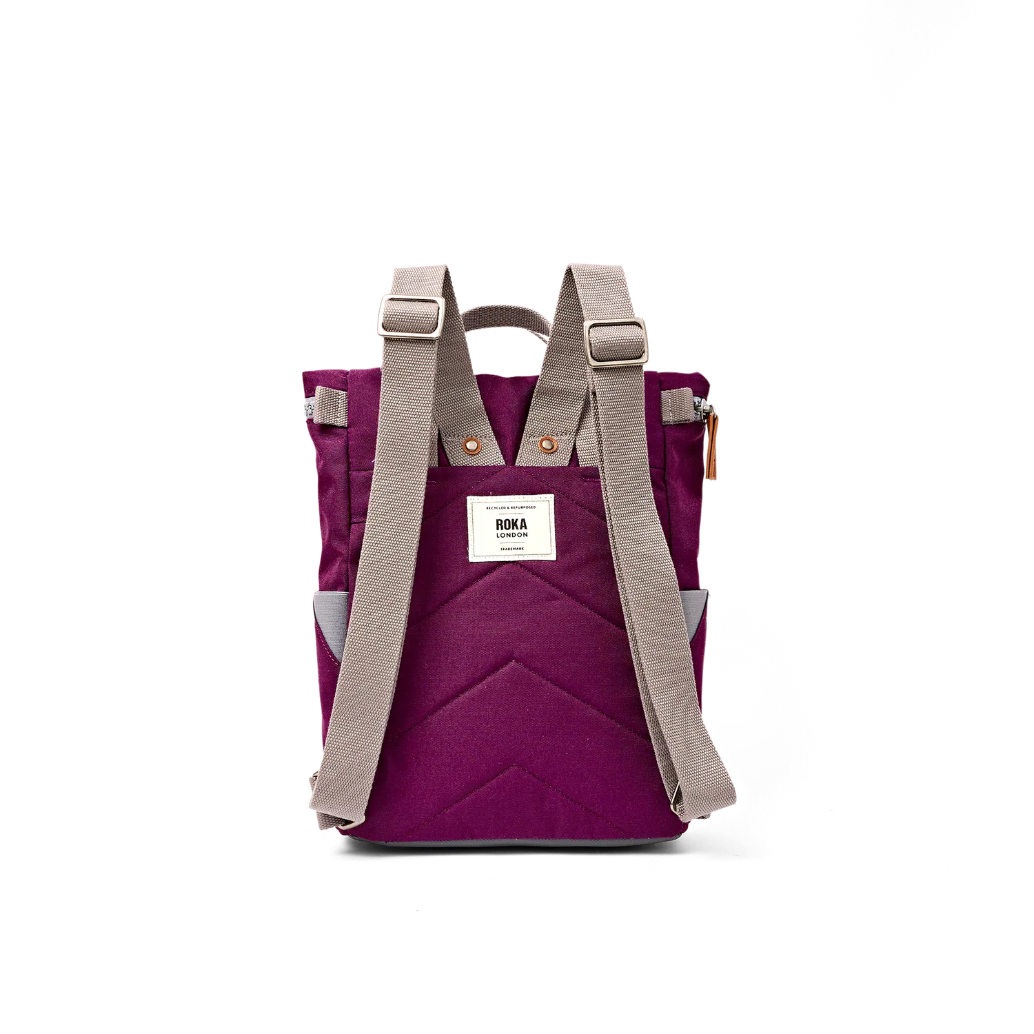 Roka London Finchley Cherry Lacquer rygsæk roll-top