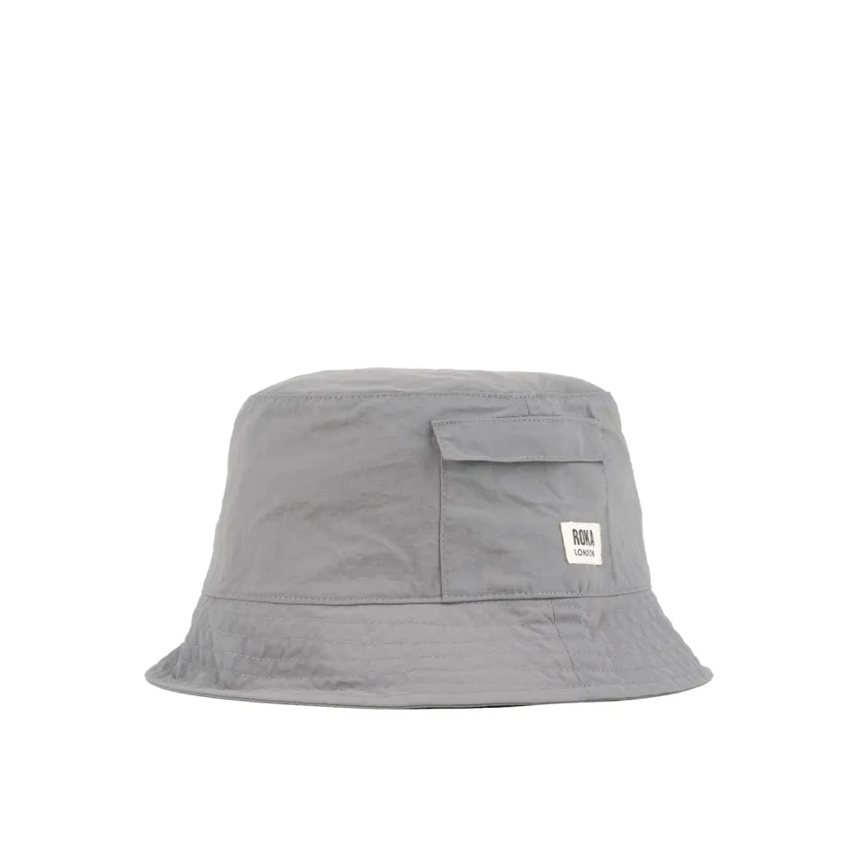 Roka London Bedford Bucket Hat bøllehat Graphite vandtæt