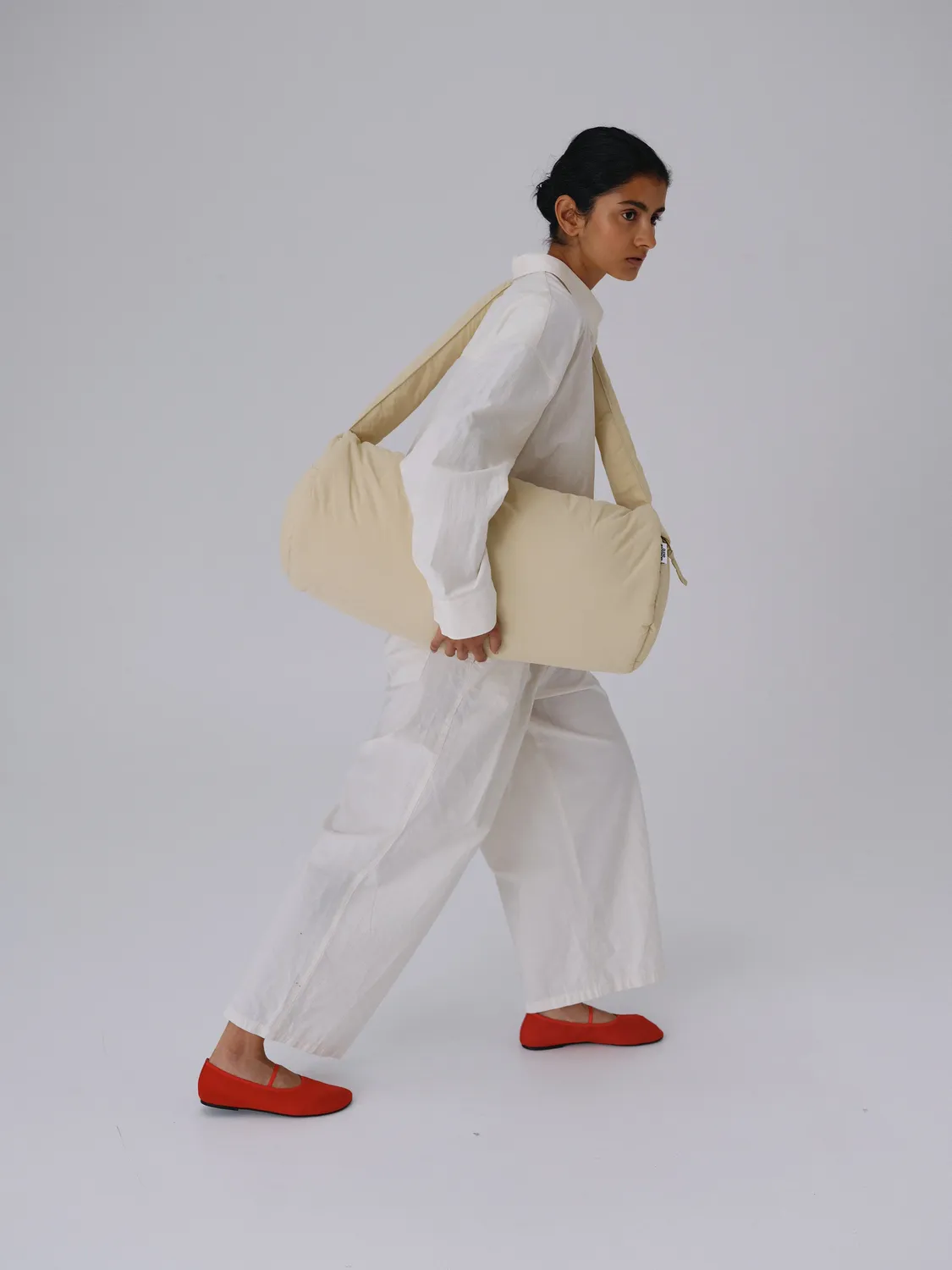 Ölend Puffy Duffle Bag rejsetaske butter yellow puffer