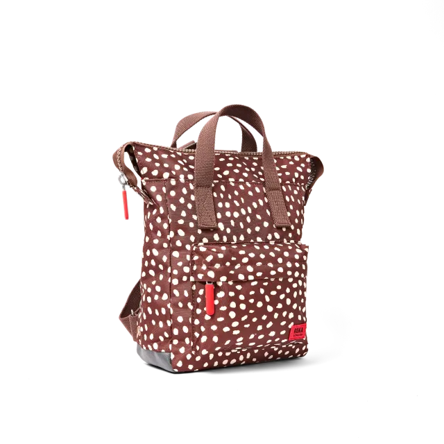 Roka London Bantry rygsæk Small brown dot 7,4 liter