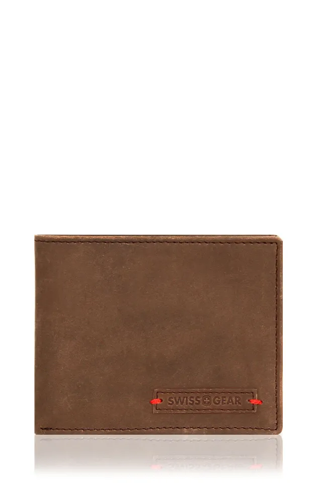 Swissgear læderpung brun – bifold med kortholder