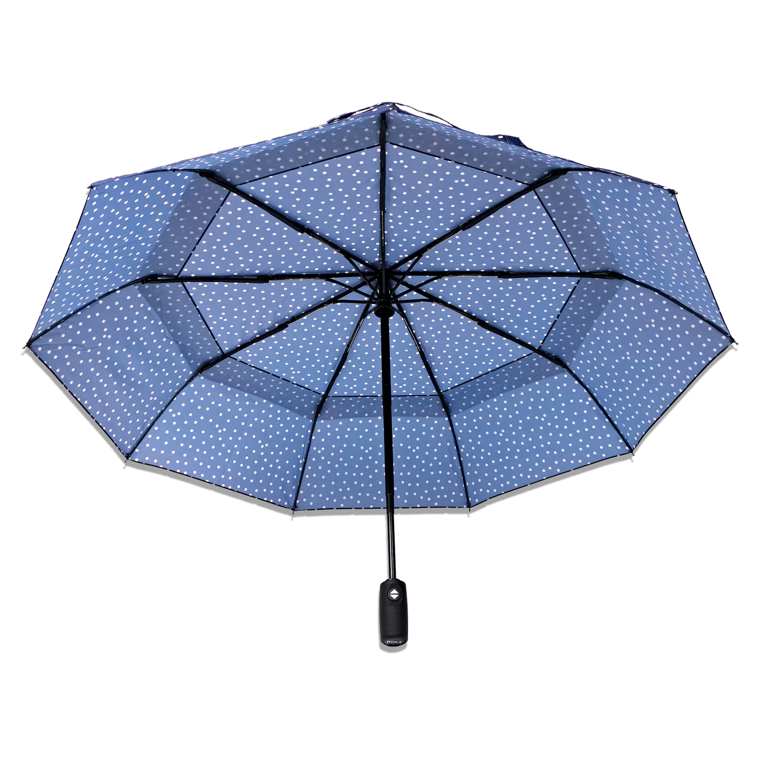 Roka London Waterloo paraply Polka Dot M kompakt