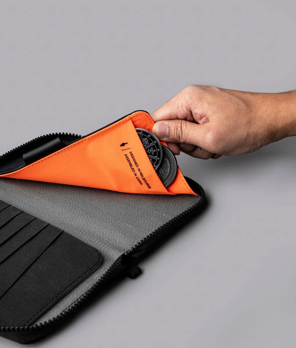 Alpaka Zip Passport Wallet pung sort pas