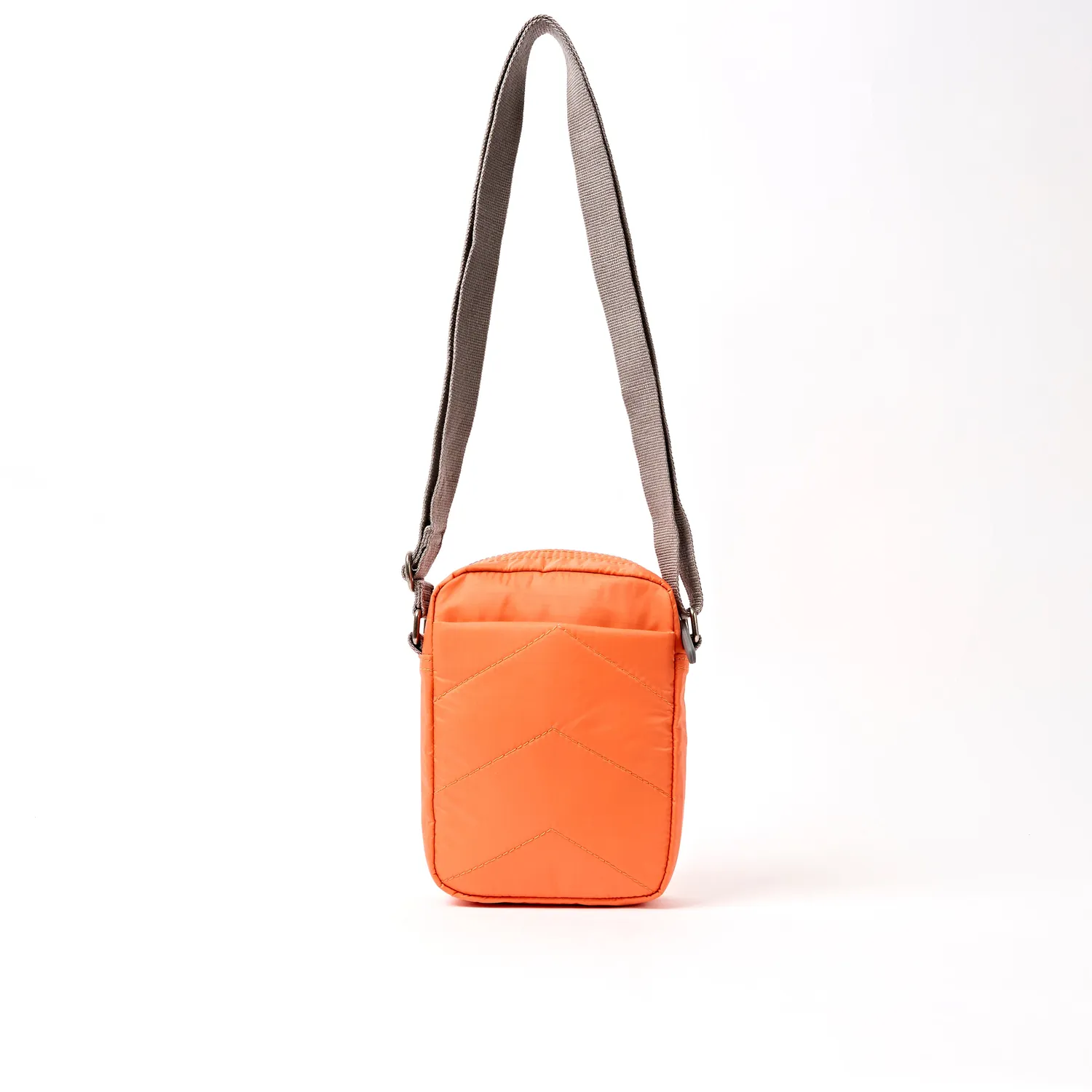 Roka London Bond Pocket Crossbody skuldertaske Tangerine S let