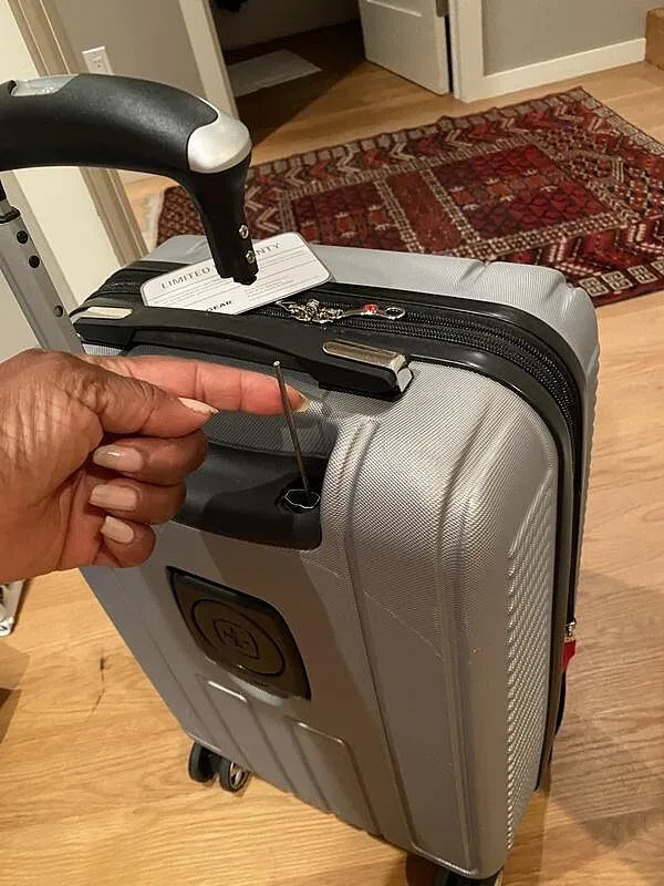 SwissGear 6297 kufferter 2 dele sølv hardcase