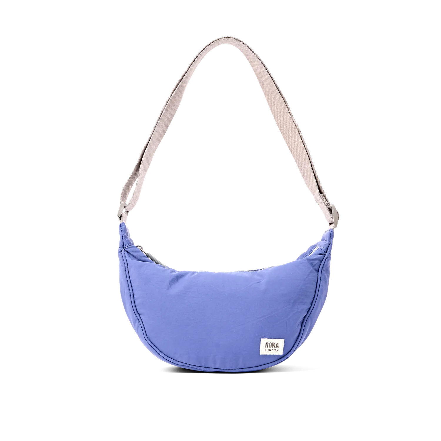 Roka Farringdon Half Moon skuldertaske Coastal Small puffy