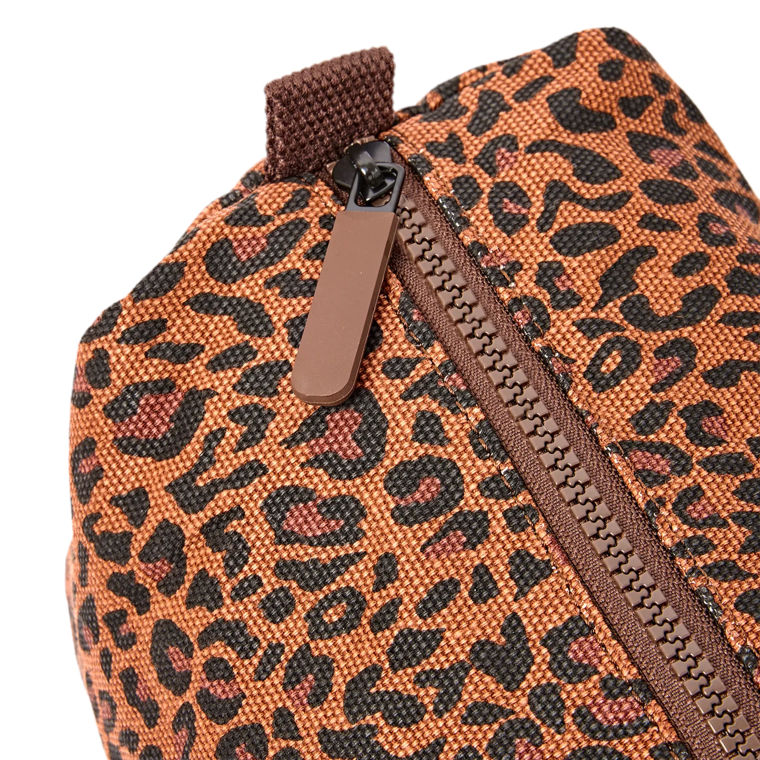 Roka London Maygrove toilettaske Leopard Mini Small canvas
