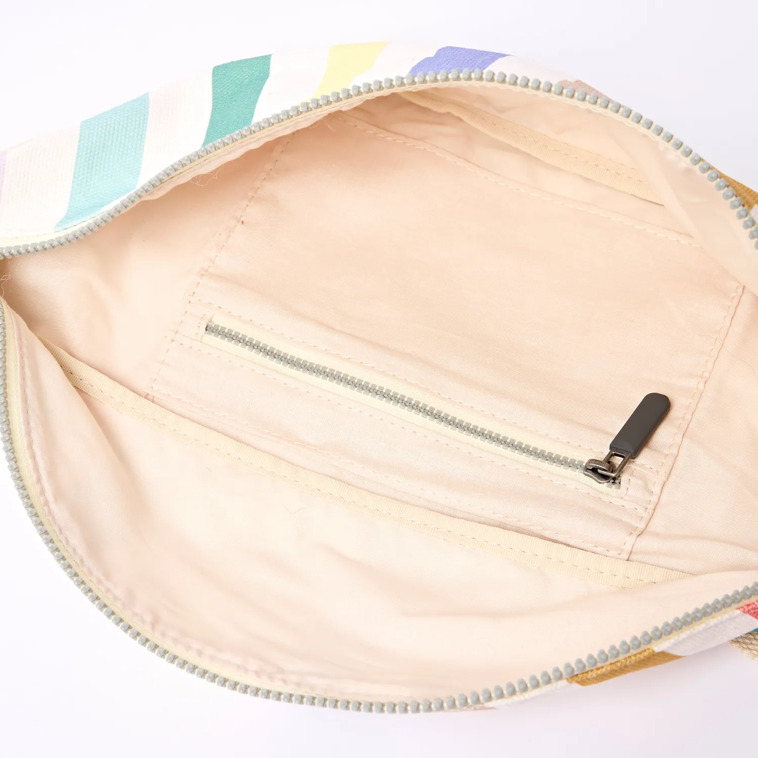 Roka London Mill Hill crossbody taske Pastel Multi Stripe S bomuld