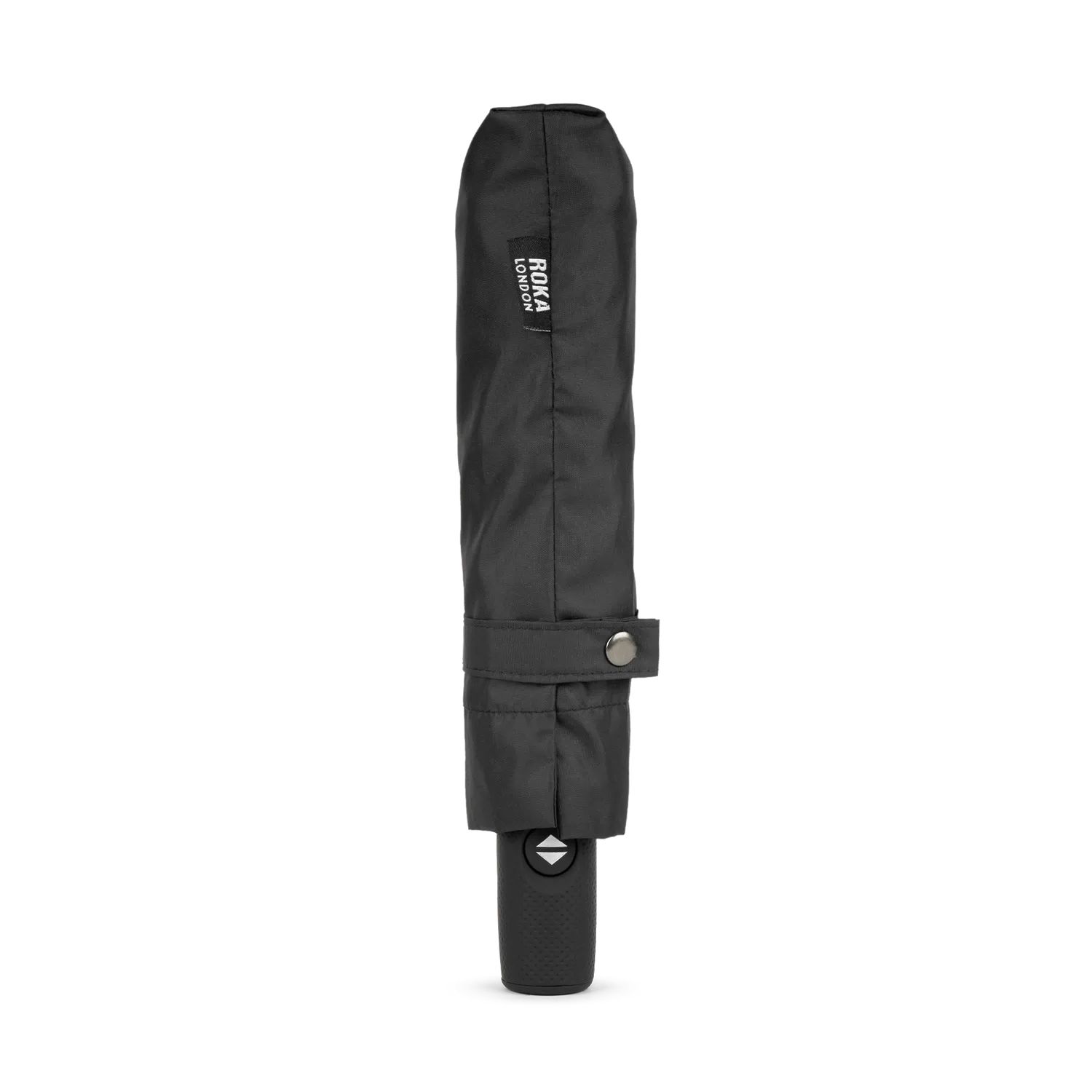 Roka London Waterloo paraply Black Teal Medium kompakt