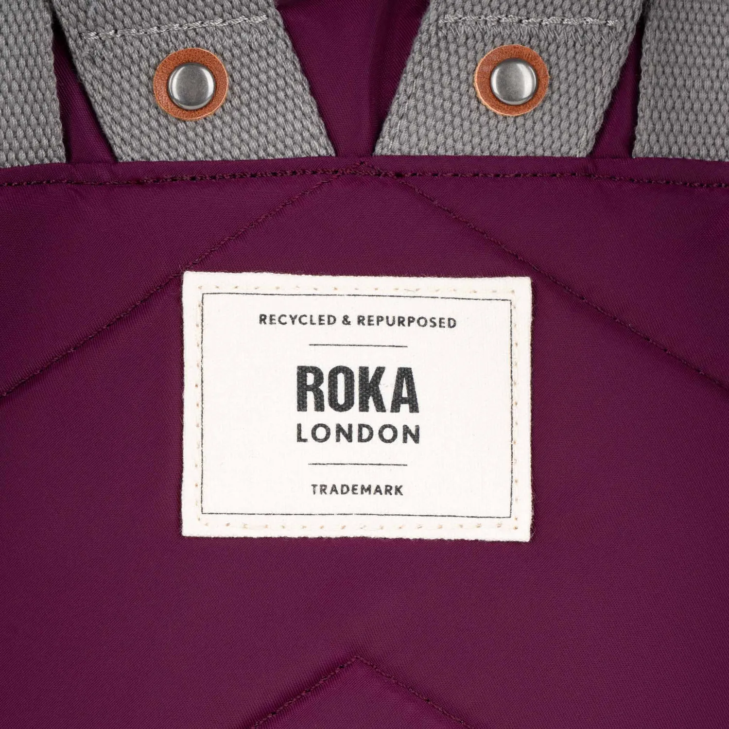 Roka London Canfield Roll Top rygsæk royal burgundy vandafvisende