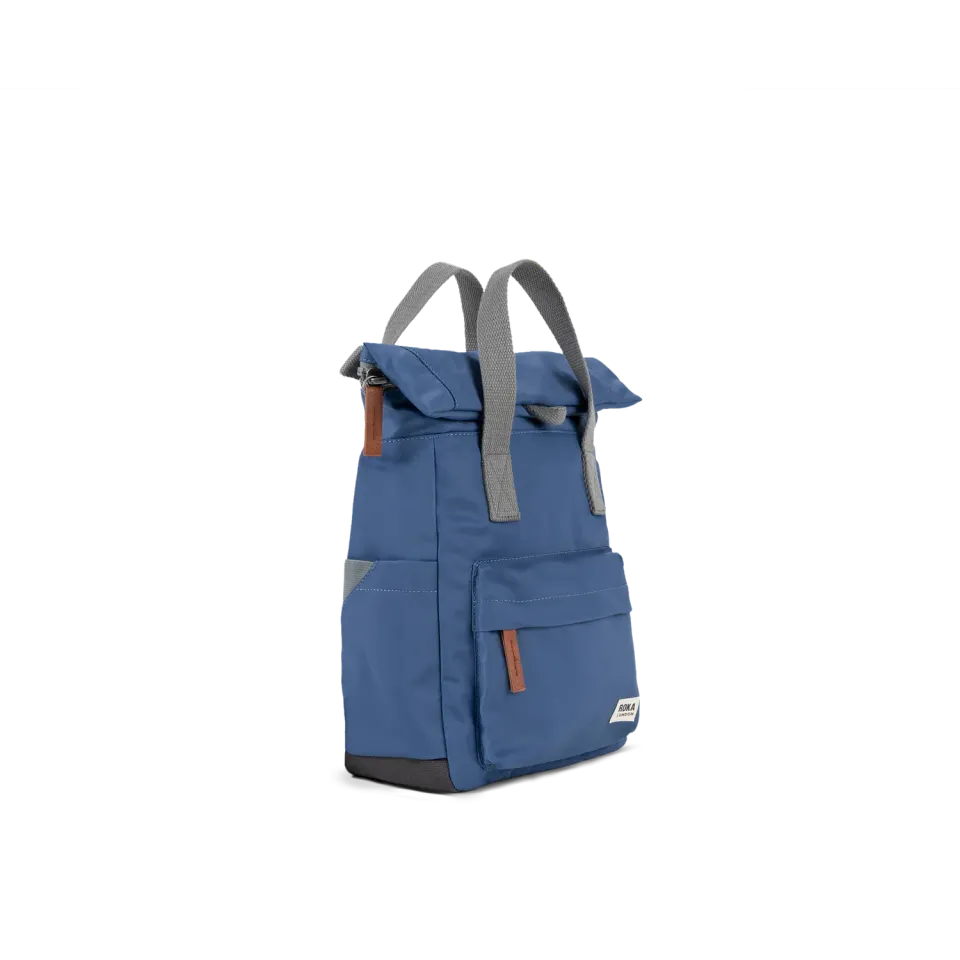 Roka London Canfield Roll Top rygsæk Burnt Blue Small vandafvisende