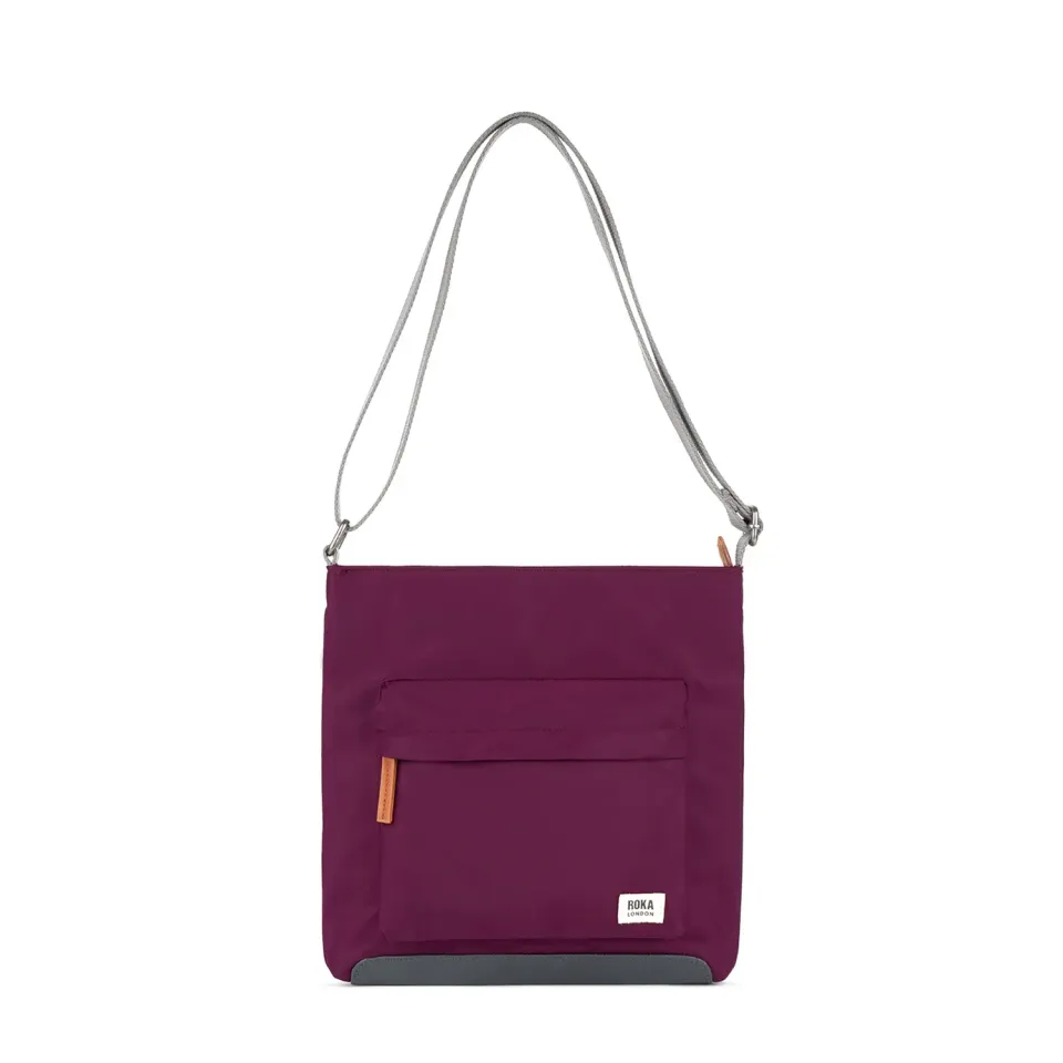 Roka London Kennington crossbody taske M burgundy 2,7 liter