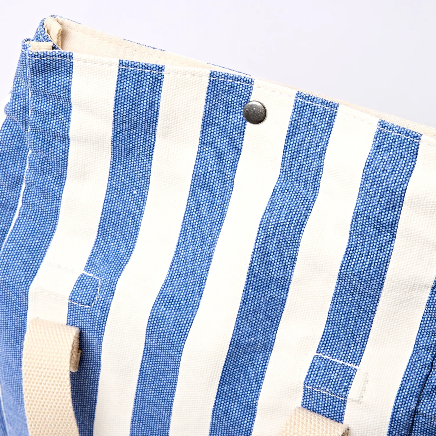Roka London Hampstead madtaske Denim Stripe isoleret