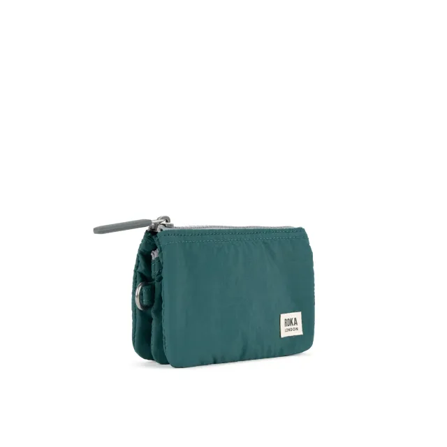 Roka Carnaby pung teal Small med lynlås