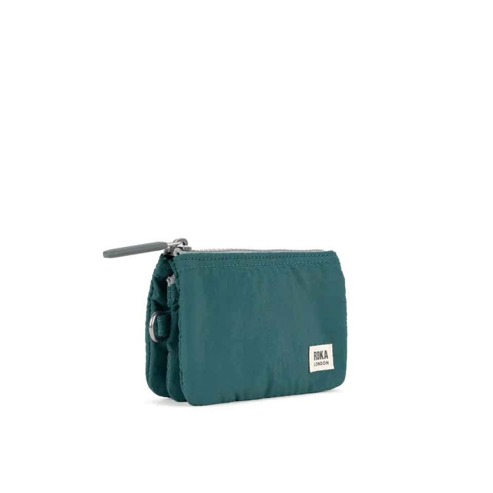 Roka Carnaby pung teal Small med lynlås