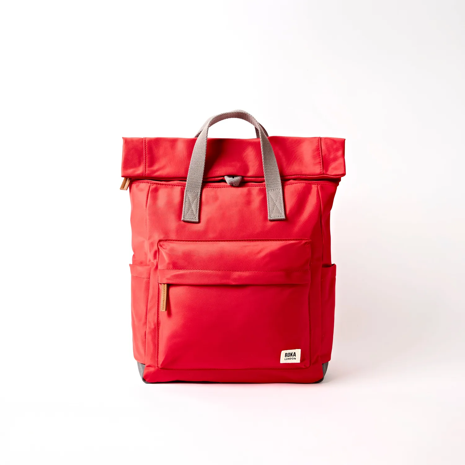 Roka London Canfield Roll Top rygsæk rød 16,4 liter