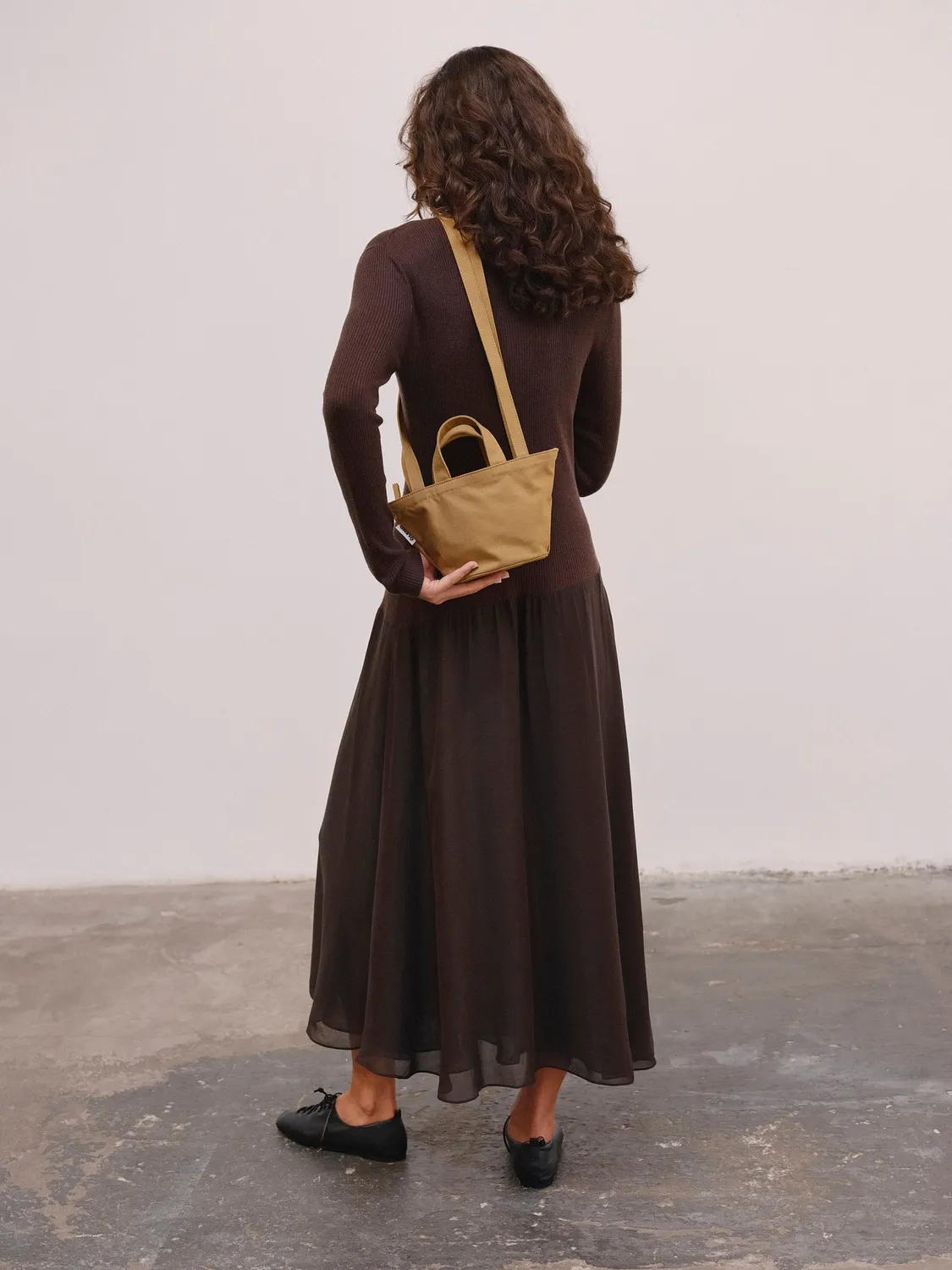 Ölend Mini Basket taske Sennep canvas