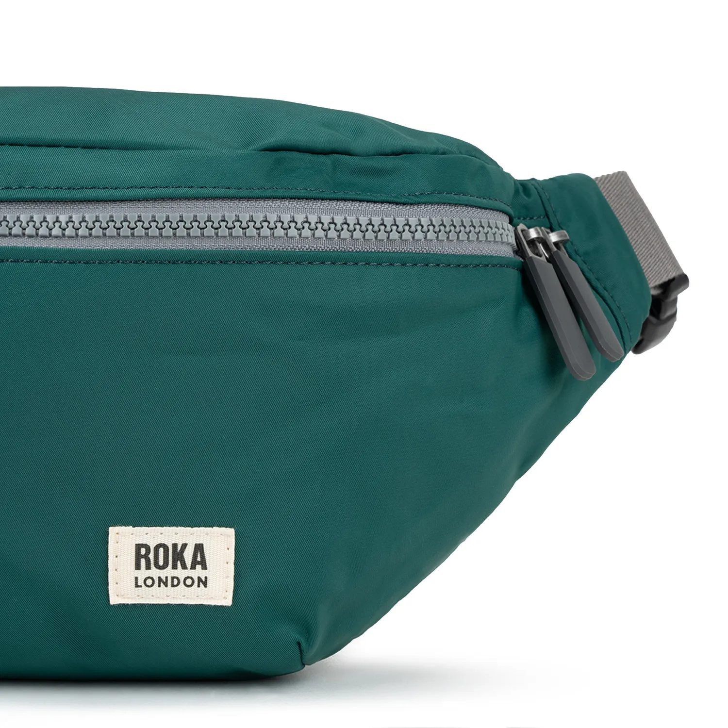 Roka London Jubilee Medium bæltetaske Teal 3,2 liter