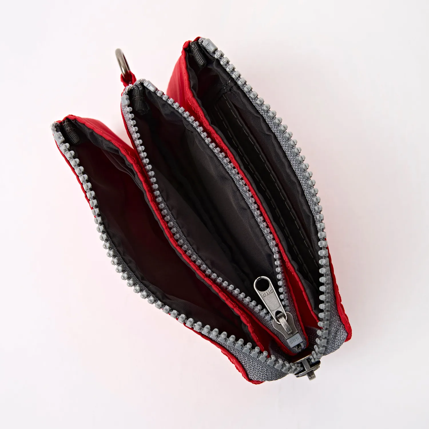Roka London Carnaby Small pung Scarlet ripstop