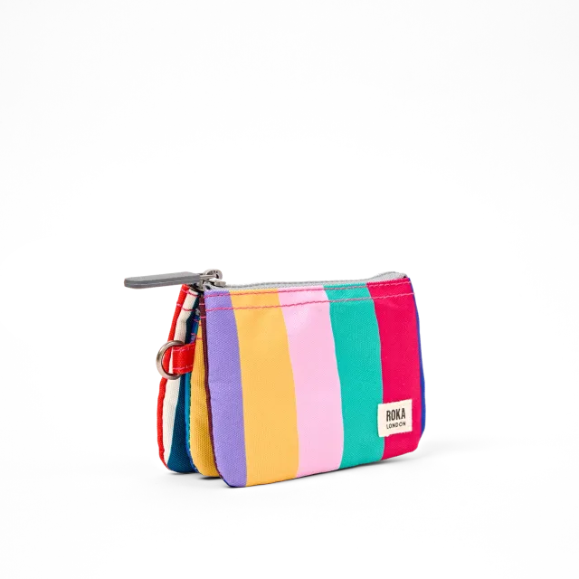 Roka London Carnaby Small pung Wide Multi Stripe 0,2 liter