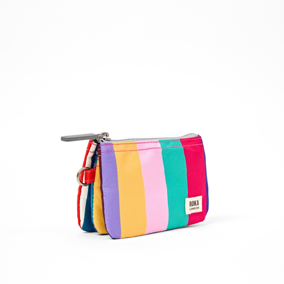 Roka London Carnaby Small pung Wide Multi Stripe 0,2 liter