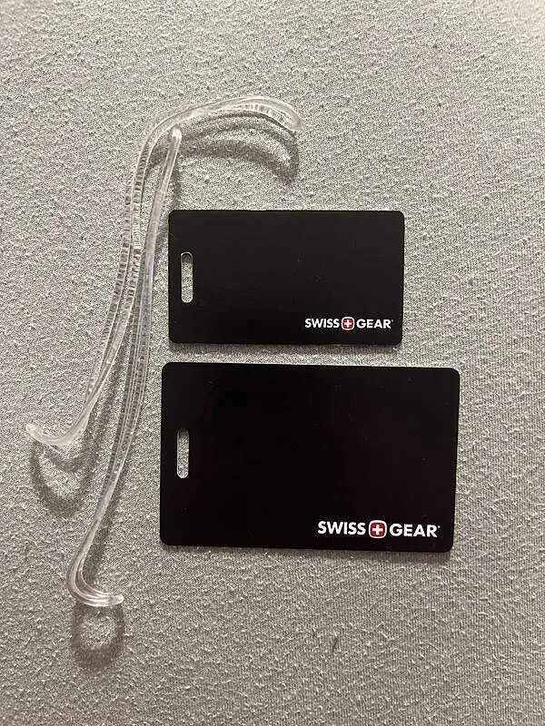 SWISSGEAR kuffertmærke personligt Black/White 2-pak