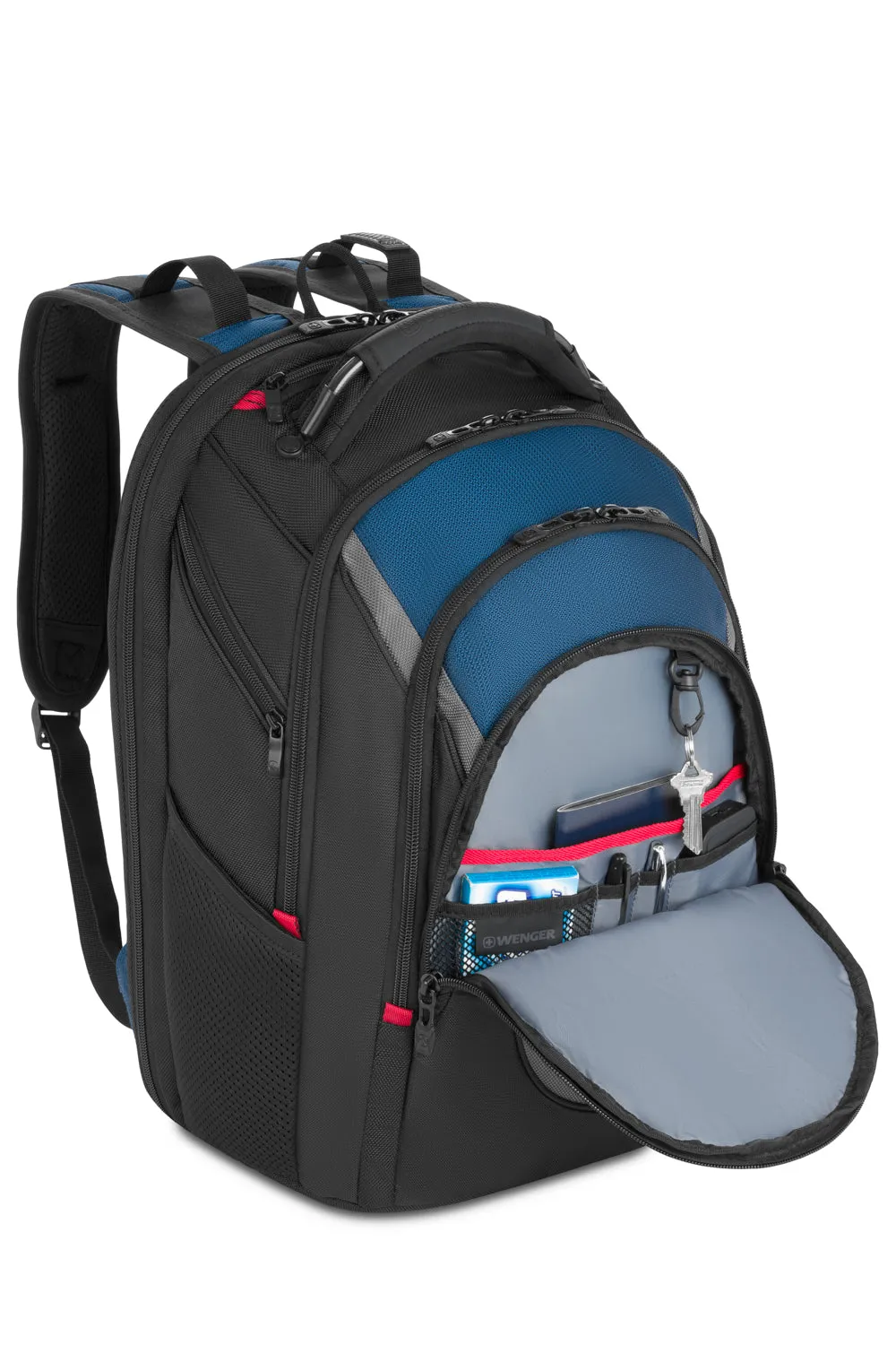 Wenger Ibex ScanSmart laptoprygsæk Black/Blue/Grey