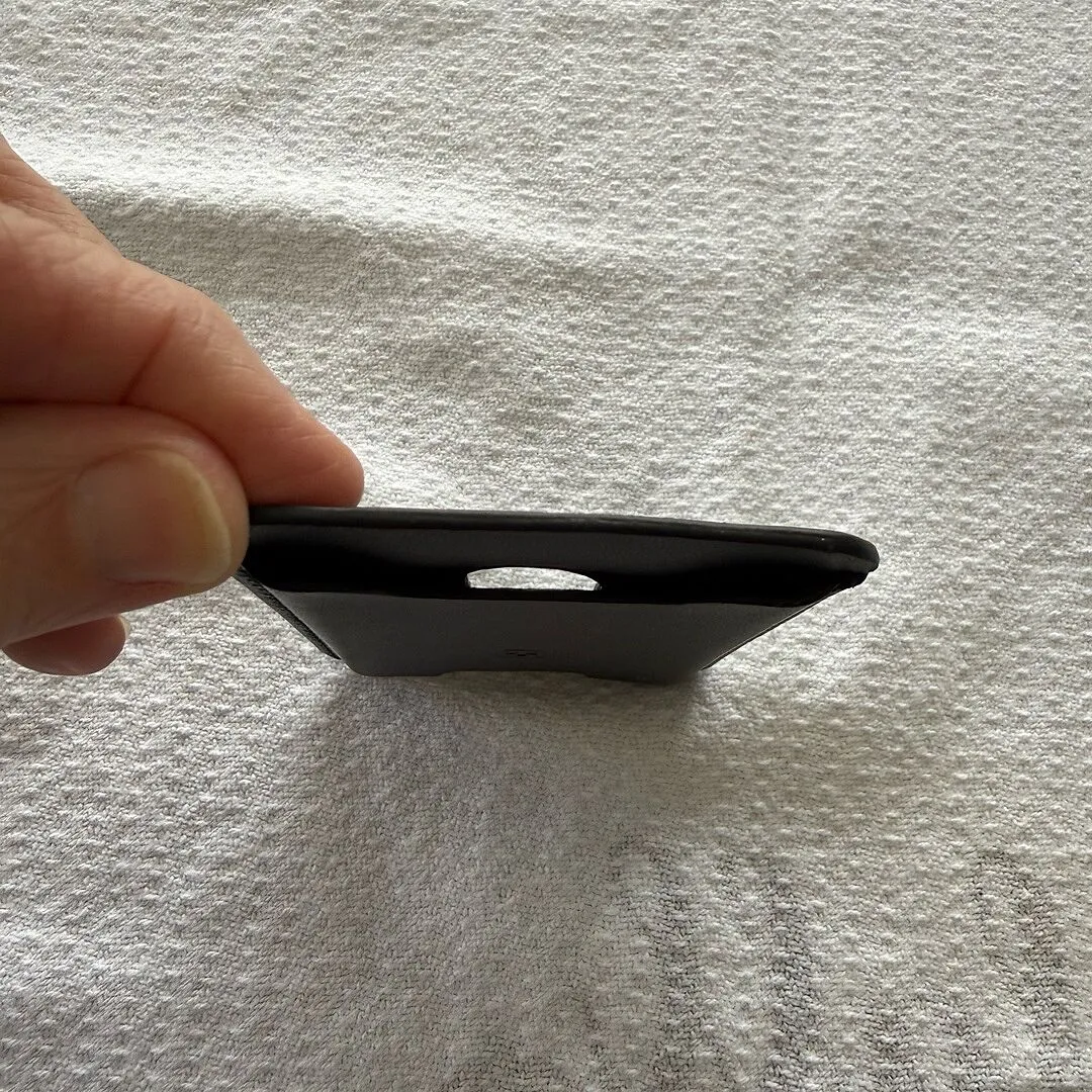 Swissgear Snapp MagSafe kortholder sort læder RFID