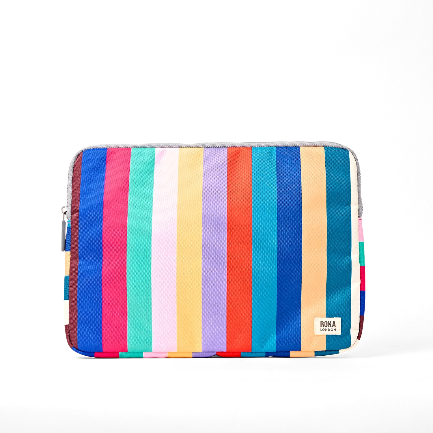 Roka London Brick Lane laptopsleeve Wide Multi Stripe 14 polstret
