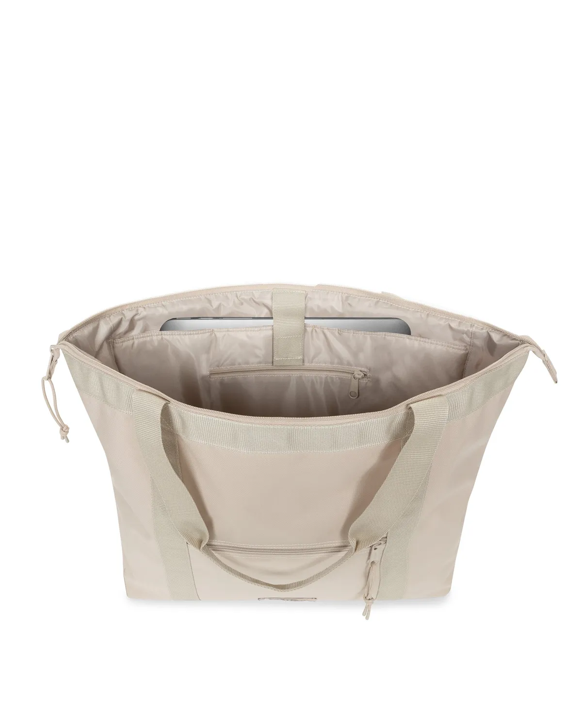 Eastpak Travel Tote skuldertaske Large beige – laptop 16"