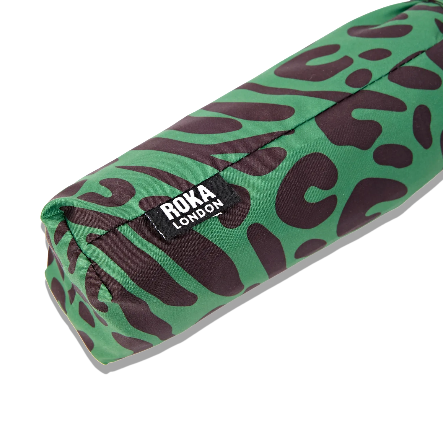 Roka London Waterloo Mixed Animal paraply Medium vindtæt