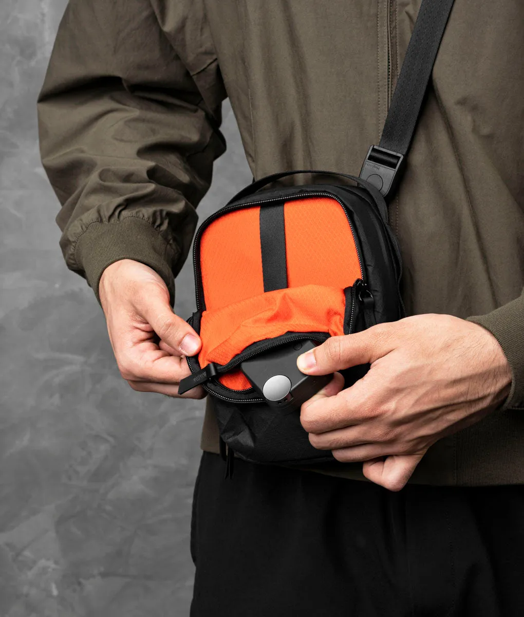 Alpaka Metro Sling V2 skuldertaske sort Ultradyne let