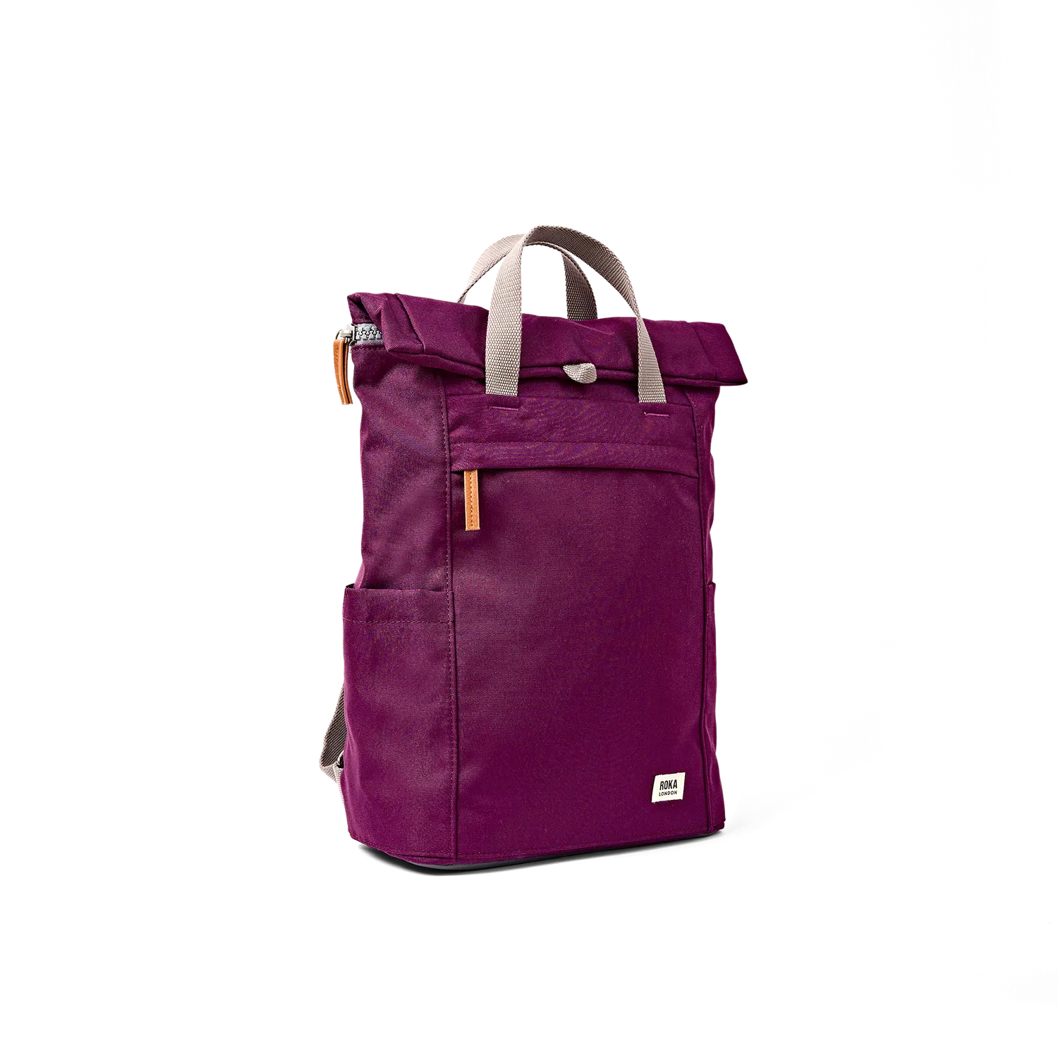Roka London Finchley Cherry Lacquer rygsæk roll-top