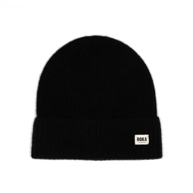 Roka London Shard beanie hue Sort kashmir