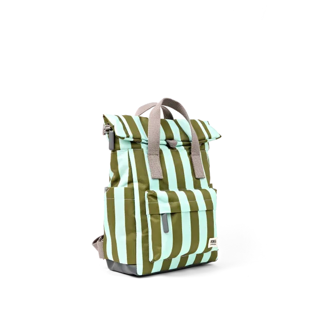 Roka London Canfield roll top rygsæk S moss stripe